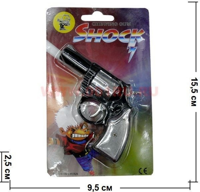 佳佳玩具 整人1號 左輪槍 觸電 電人手槍 整人玩具, 1個