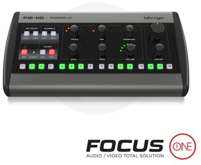 베링거 Behringer P16-HQ 퍼스널 모니터링 믹서 16CH