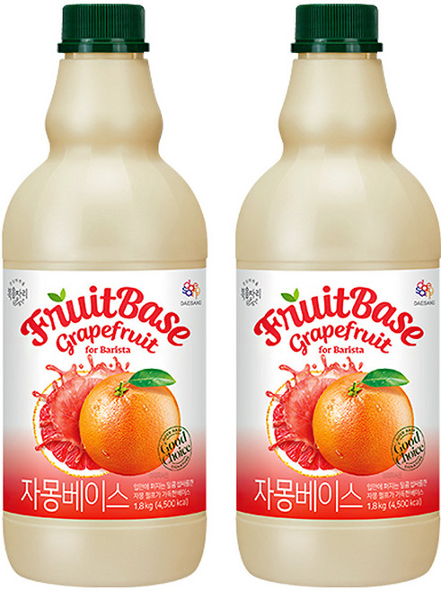 복음자리 자몽 베이스 1.8kg 2개세트, 2개