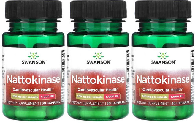 스완슨 나토키나제 낫토키나제 200mg 30캡슐 3개, 30캡슐 3병