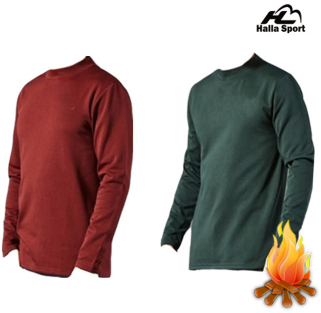 HALLA SPORT 남성 기모티셔츠 (115싸이즈까지)