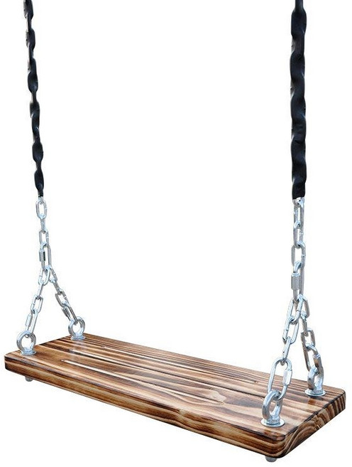 JINGHENG JINGHENG 정원 전원 주택 꾸미기 나무 그네 야외 세트, 실내 피팅 50x20 + 2m 체인 2개