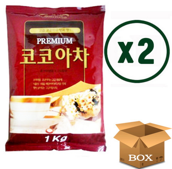 대호 프리미엄 코코아차 1kg 고형차 자판기용 코코아분말 핫초코분말, 1세트, 5개입