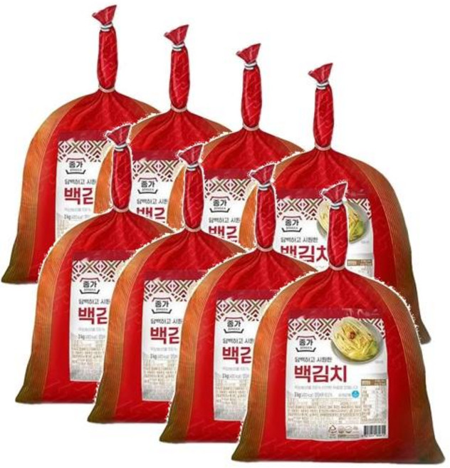 종가 담백하고 시원한 백김치, 8개, 3kg