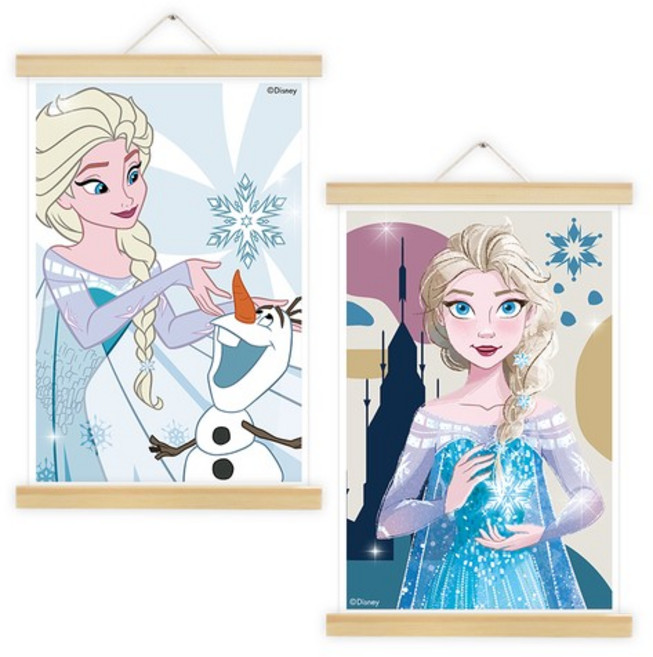 DIY 보석십자수 디즈니 겨울왕국 행잉 20x30, 겨울왕국 엘사, 겨울왕국 엘사