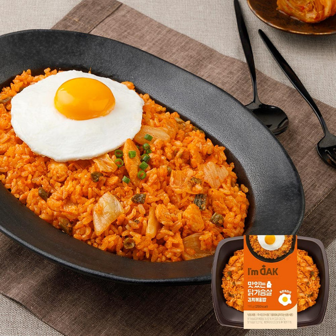 [아임닭] 맛있는 닭가슴살 김치볶음밥 도시락, 24개, 195g
