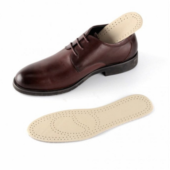 얇고 편안한 가죽 라텍스 구두 깔창