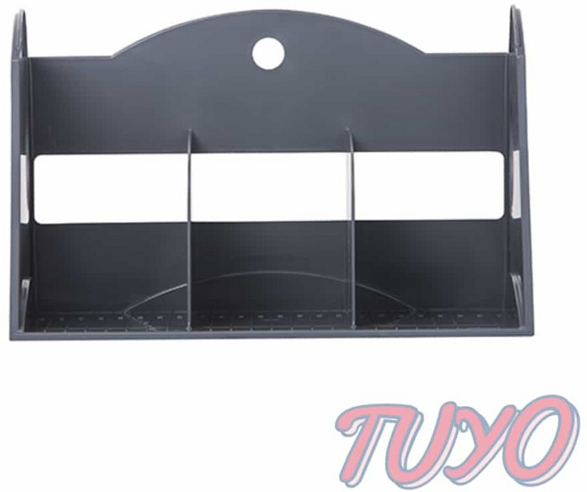 투요 멀티 책꽂이 3단 그레이 간이책꽂이 플라스틱책꽂이 북꽂이