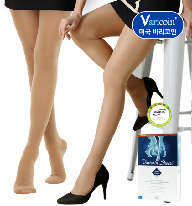 바리코인 팬티형 압박스타킹 고급형재질 3030, 연커피(발트임), 1개