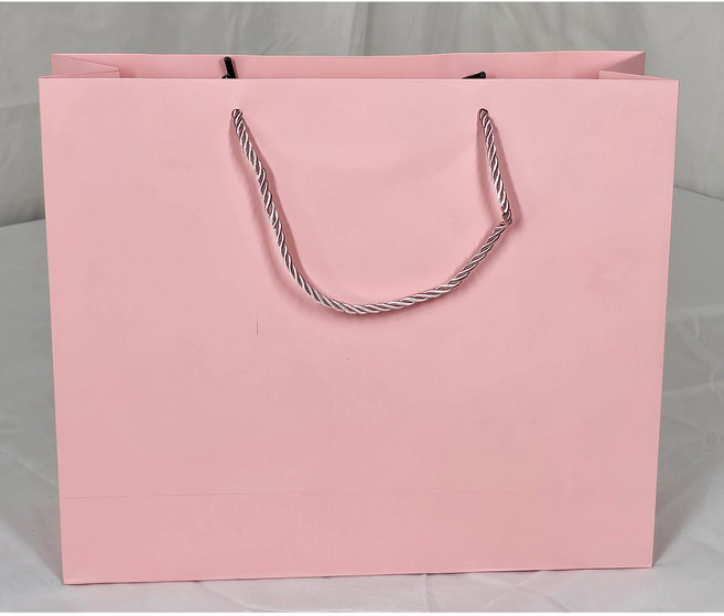호야몰 무광코팅종이쇼핑백 두꺼운(230g) 다양한 색상 주문제작/인쇄가능 선물용, 50개, 연핑크