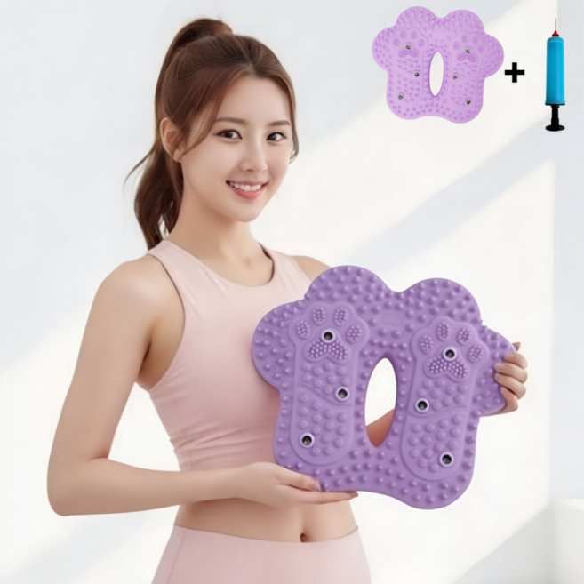 트렌디고 가정용 에어 스텝퍼 발지압 스테퍼 발바닥 붓기 개선 실내 운동기구 무소음, 에메랄드퍼플