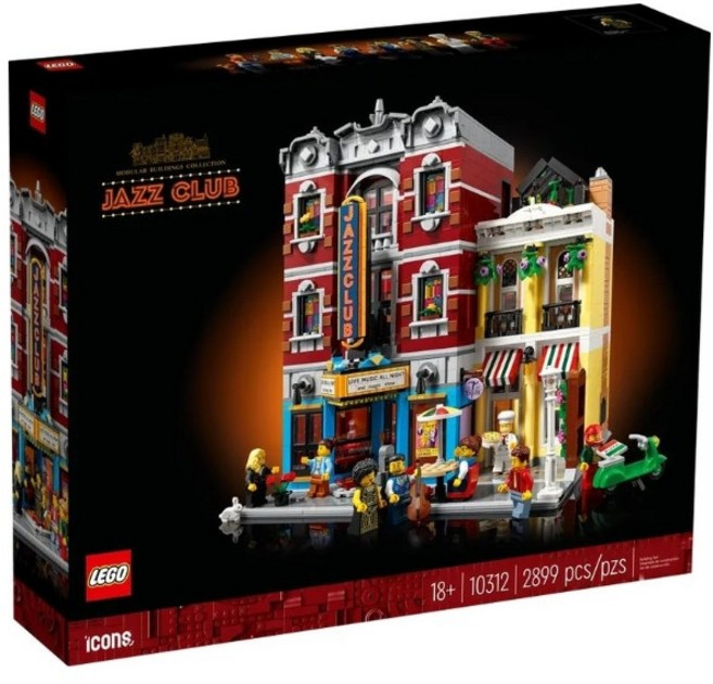 레고 아이콘즈 재즈 클럽 10312, 혼합색상, 1개