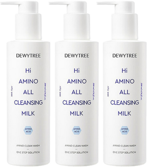 듀이트리 하이 아미노 올 클렌징 밀크, 200ml, 3개
