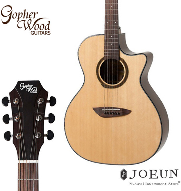 [완벽풀패키지] 고퍼우드 어쿠스틱기타 G330C 컷어웨이 GA바디 탑솔리드, 단품, 1개