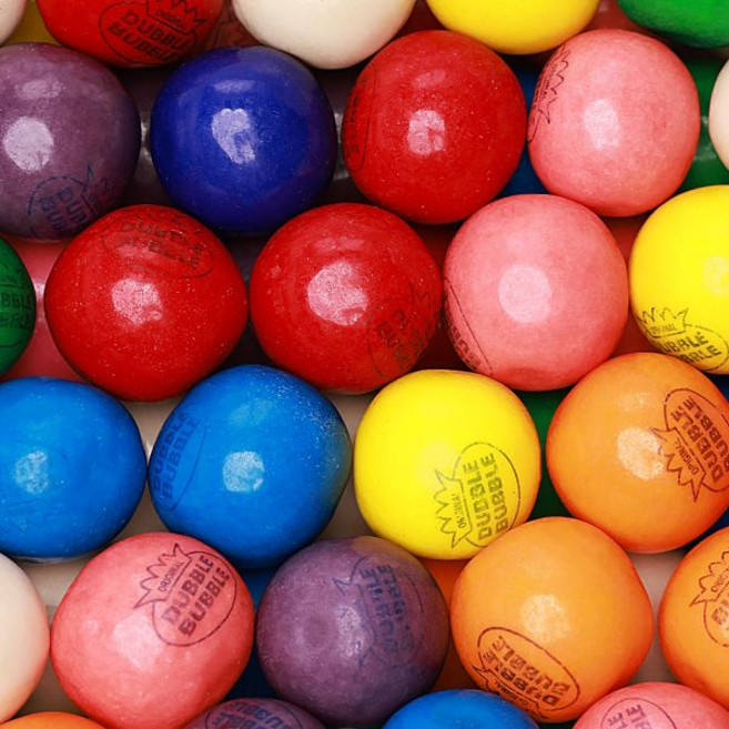 글로벌 검볼 (자판기용) - 0.91인치 (23mm) 대형 더블 버블 자판기 리필용 용 껌 1.7파운드 벌크 110개 버블껌 볼, Assorted, 7g, 1