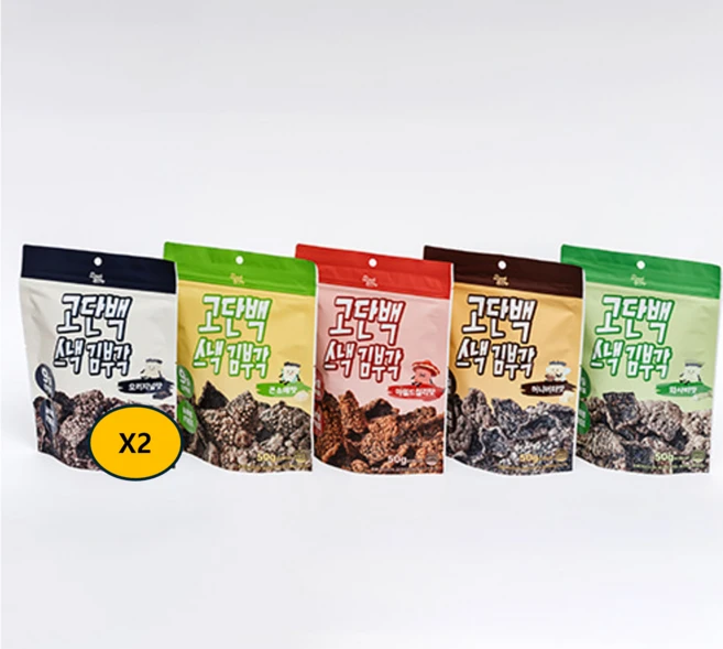 부각앤칩 리뉴얼 버라이어티팩 6종 50g, 1개 - 쿠팡