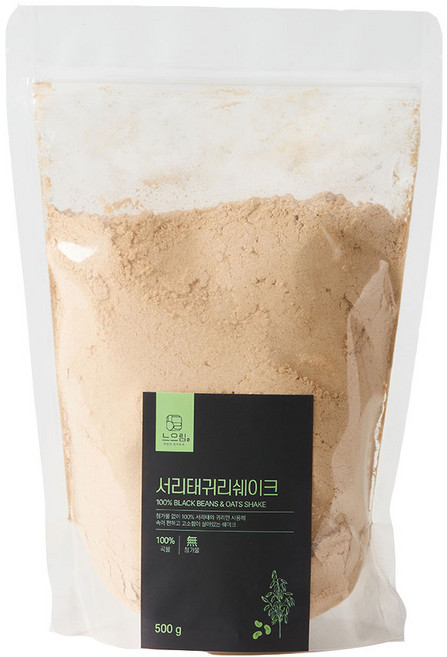 느으림 건강하게 두 번 볶은 국내제조 서리태귀리쉐이크, 2개, 500g