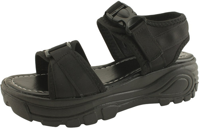 통굽 미들힐 키높이 스포츠 샌들 5cm