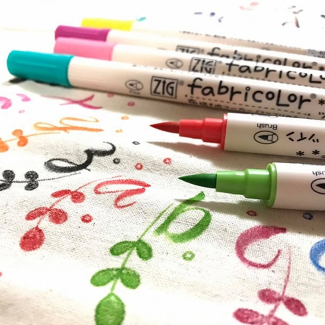 [지그] 패브릭 컬러 트윈 마카 낱색(블랜더외 11컬러) 중 색상선택, 010-BLACK