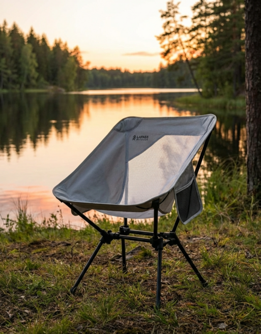 라파스 경량 캠핑 라이트울트라체어 낚시 등산 접이식 의자, 라이트 그레이(LG), 1개