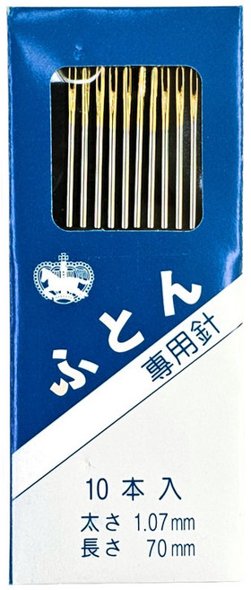 일제 70mm 가정용 손바늘 이불바늘 인형바늘 70 x 1.07(mm) 자수바늘 기본바늘 큰바늘 10개입, 1세트