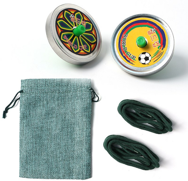 고전완구 줄팽이 2개입 / 옛날 끈팽이 야외놀이 겨루기, 1세트