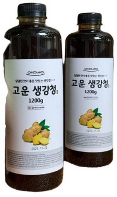 맛팡 유기농 사탕수수 생강엑기스 생강차 생강청 임산부 부모님 선물 답례품 고운생강청 1200g, 1개, 1.2kg