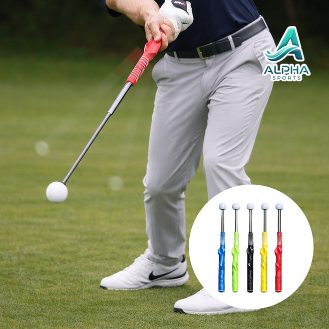 알파 골프 빈스윙 연습마스터 트레이너, 1개, 레드