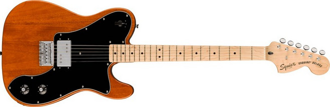 Squier by Fender 일렉트릭 기타 Paranormal Esquire Deluxe Maple Fingerboard Black Pickguard Mocha, 1개