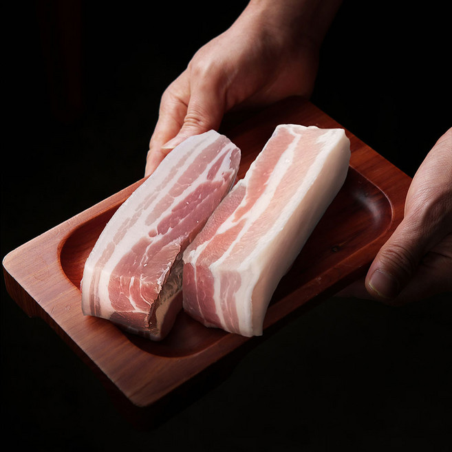 수육용 통 오겹살 돼지 고기 미박 삼겹살 1200g, 1개