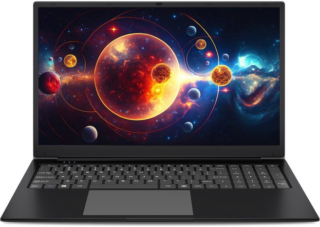 노트북 15.6인치 화면 대형 프로세서N5095 12GB RAM 512GB SSD 사무용 WIN11 home, 검은색, ESDYS1033