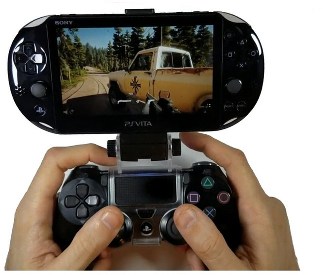 호환 PS4 슬림프로 액세서리 스마트 폰 듀얼 쇼크 컨트롤러 홀더 클립 클램프 스탠드, 1개