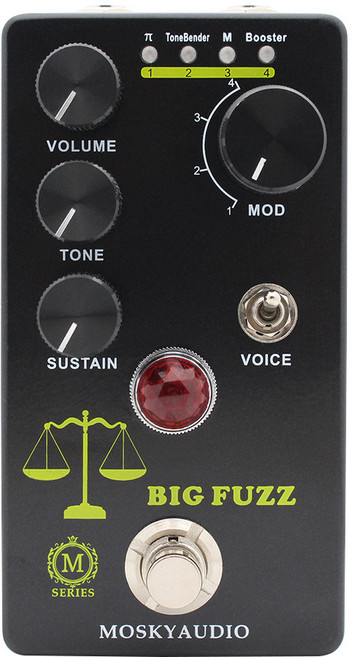 MOSKY RED BROWN Distortio/G III BLUE/ COMPASS DRIVE/BIG FUZZ/KING RAT 페달 일렉트릭 기타 이펙트 액세, 02 BIG FUZZ