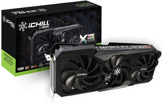 [중고] INNO3D 지포스 RTX 4070 Ti D6X 12GB ICHILL X3