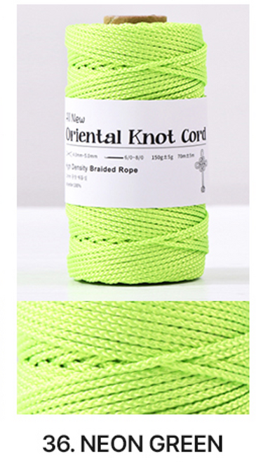 2.0mm 70m 전통매듭실 꼰세사 매듭끈 매듭팔찌 전통공예, 1개, No.36