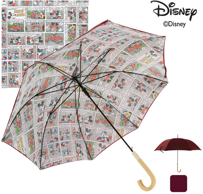 미키미니 60 텍스처 카툰 이중지 장우산 KUDNU10037