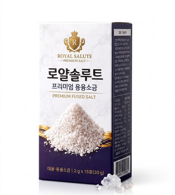 로얄솔루트 프리미엄 미네랄 용융소금 천일염 천연 타먹는소금, 30개, 2g