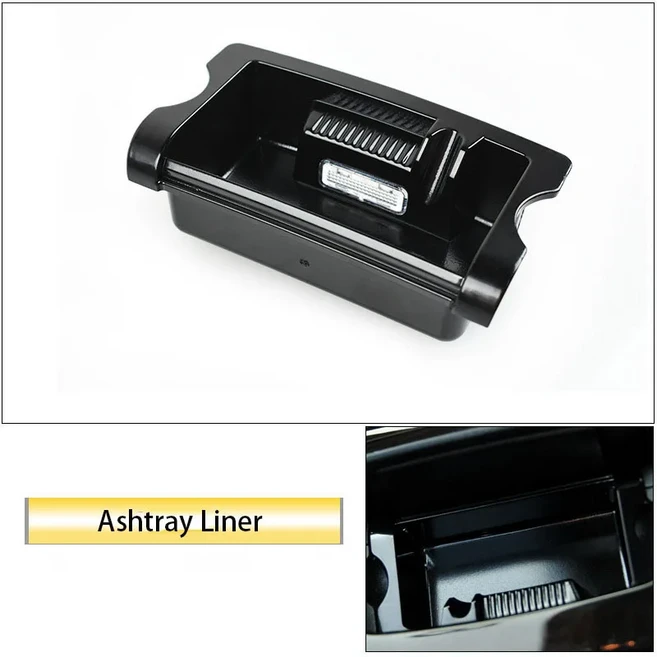 자동차 센터 콘솔 재떨이 박스 케이스 커버 교체 차량 용품 BMW 5 시리즈 F10 F11 520 523 525 535 5116, 02 Ashtray Liner