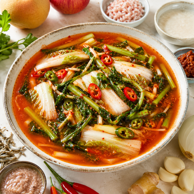 국산 얼갈이열무물김치 전라도 물김치, 1kg, 1개