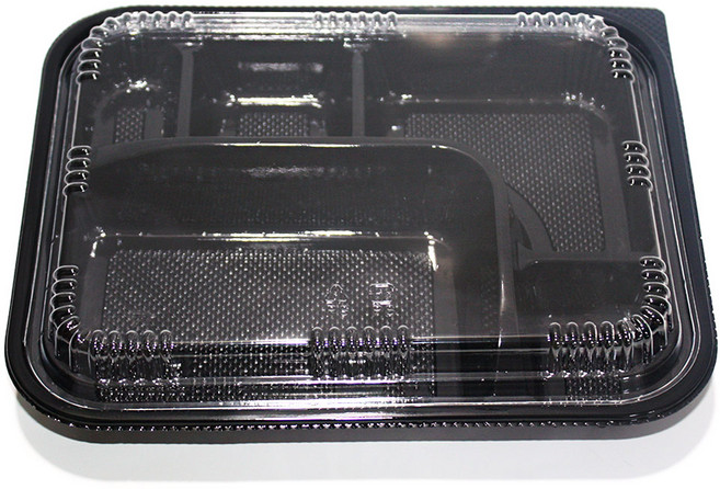 벅스웨이 OPS칸도시락세트(5칸 검정), 20개