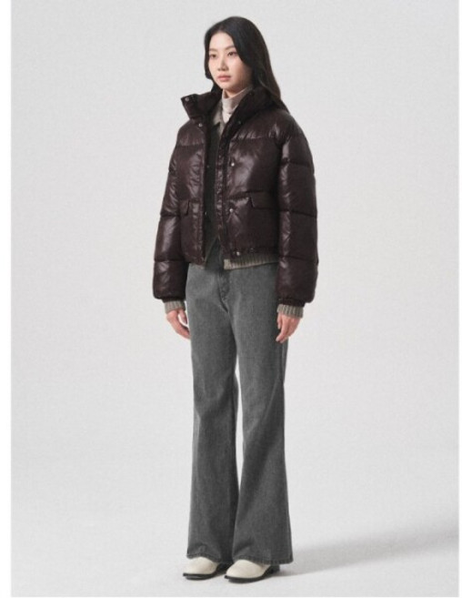 [에잇세컨즈] 피그먼트 롱 부츠컷 데님 - 그레이 (324X21LPG3)