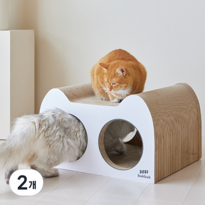 3651 벅벅 고강도 고양이 숨숨집 스크래쳐, 2개