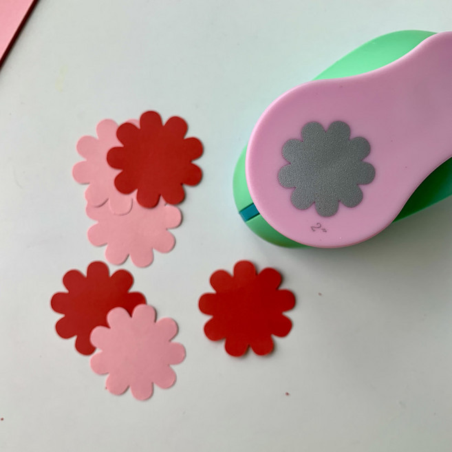 곰지마켓 모양펀치 특대 나뭇가지 펀칭기 큰 사이즈, 2인치 특특대 9잎 꽃