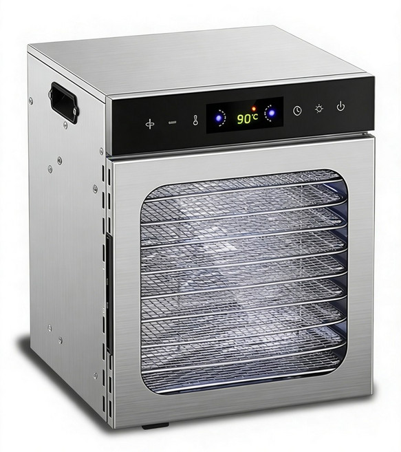 食物烘乾機 10層觸摸款 不鏽鋼材質 400W功率 35-90°C溫控, 10層觸摸款乾果機