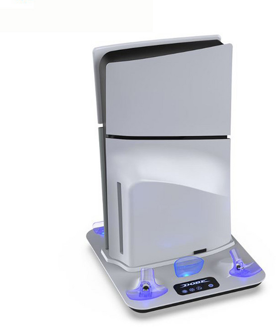 DOBE PS5 프로/슬림 PS5 올인원 멀티 쿨링스탠드 듀얼센스 충전 플스5 헤드셋 거치대 TP5-3550, 화이트, 1개