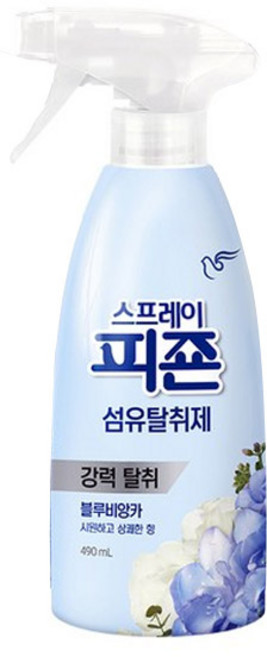 피죤 스프레이 섬유탈취제 블루비앙카 본품, 490ml, 1개