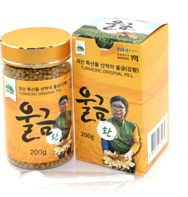 산막이농산 무농약 국내산 울금 환 200g, 1개