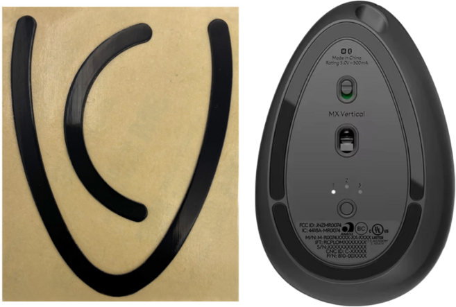 로지텍 마우스 피트 호환 G102 G304 G703 G PRO 지슈라 MX 마스터 애니웨어, 블랙, 로지텍 MX 버티컬