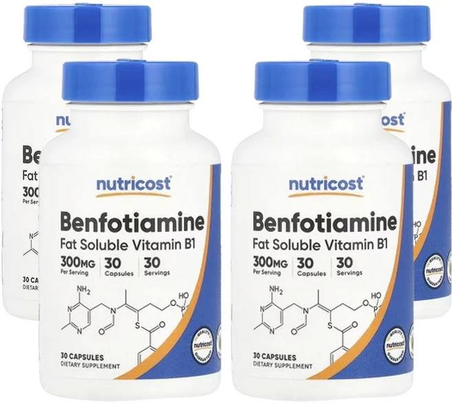 뉴트리코스트 벤포티아민 300mg, 30정, 4개 - 쿠팡