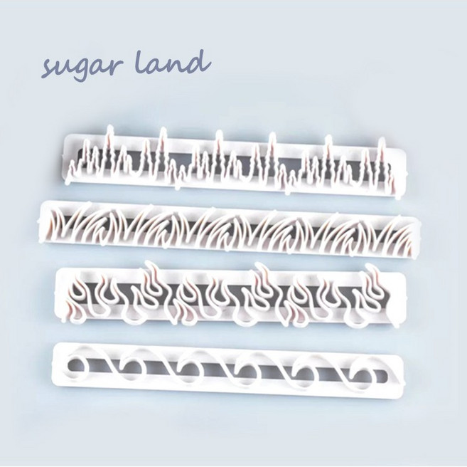 슈가크래프트 도구 불꽃 고드름 파도 커터 세트 설탕공예 제과제빵, 1개